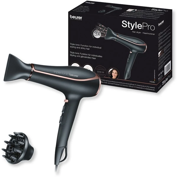 Beurer HC 80, Sèche-cheveux (Noir/Or Rose) – Image 6