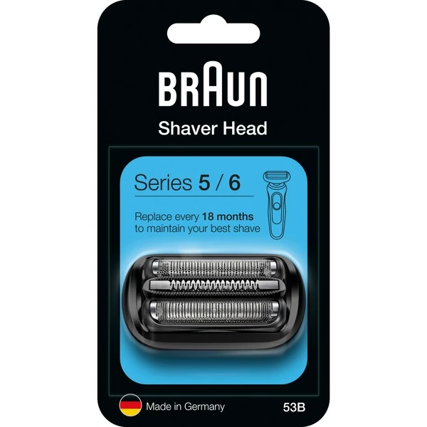Braun 81697104 Accessoire De Rasage Tête De Rasage (Noir, Tête De Rasage, 1 Tête(s), Noir, 18 Mois, Allemagne, Braun)