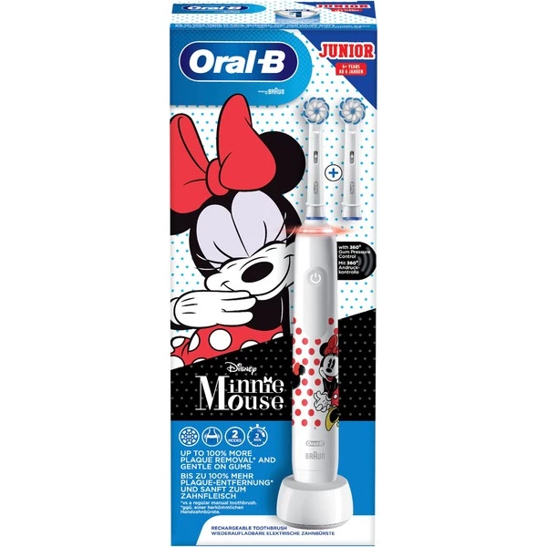 Braun Oral-B Junior Minnie Mouse, Brosse A Dents Electrique (Blanc) – Image 3