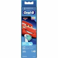 Braun Oral-B Kids Cars, Tête Brosse à Dent électrique (Blanc)
