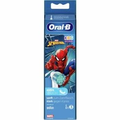 Braun Oral-B Kids Spiderman, Tête Brosse à Dent électrique (Blanc)
