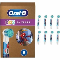 Braun Oral-B Kids Spiderman, Tête Brosse à Dent électrique (Blanc)