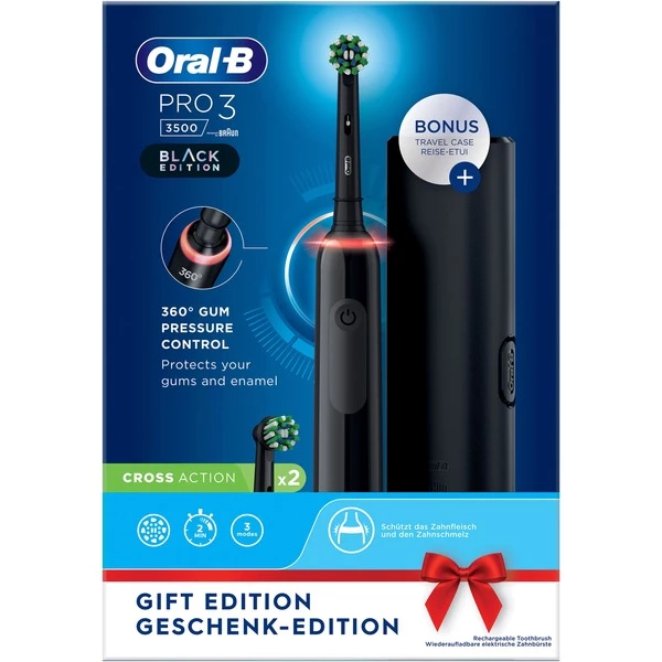 Braun Oral-B Pro 3 3500 Black Edition, Brosse A Dents Electrique (Noir) – Image 3