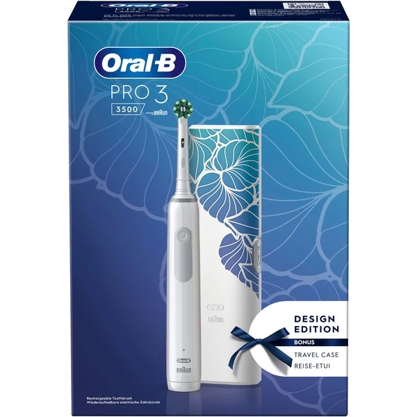 Braun Oral-B Pro 3 3500 Design Edition, Brosse A Dents Electrique (Blanc) – Image 3