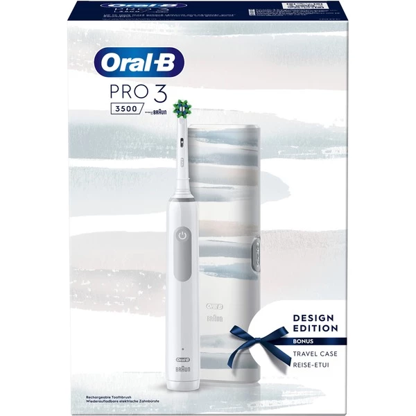Braun Oral-B Pro 3 3500 Design Edition, Brosse A Dents Electrique (Blanc) – Image 3