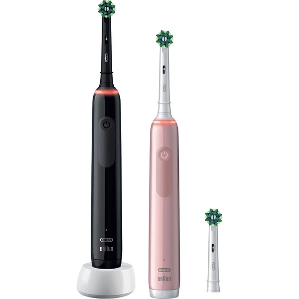 Braun Oral-B Pro 3 3900N Gift Edition, Brosse A Dents Electrique (Noir/Rose) – Image 2