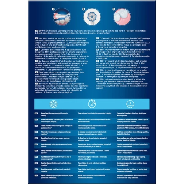 Braun Oral-B Pro 3 3900 Gift Edition, Brosse A Dents Electrique (Blanc/Noir) – Image 2
