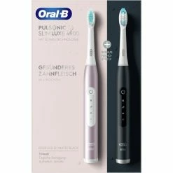 Braun Oral-B Pulsonic Slim Luxe 4900, Brosse A Dents Electrique (Or Rose/Noir)
