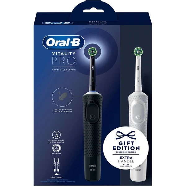 Braun Oral-B Vitality Pro D103 Duo, Brosse A Dents Electrique (Noir/Blanc) – Image 3