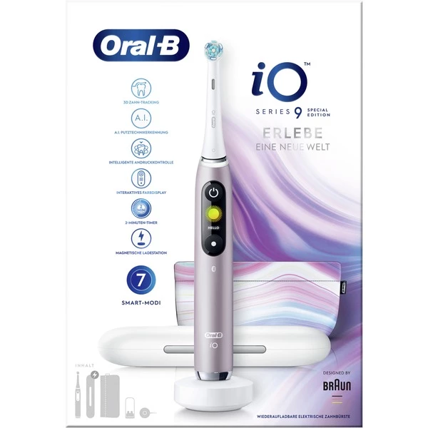 Braun Oral-B IO Series 9 Special Edition, Brosse A Dents Electrique (Rose/Blanc)