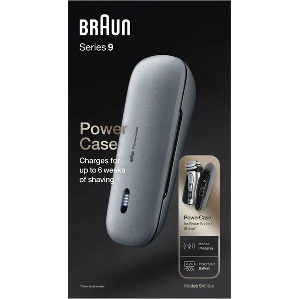 Braun PowerCase Étui De Transport, Station De Recharge (Étui De Transport, Gris, Chine, Braun, Braun Series 9 / 8, Lithium-Ion (Li-Ion)) – Image 4