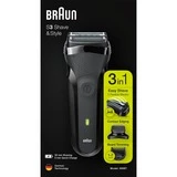 Braun Series 3 81702941 Rasoir Pour Homme Rasoir à Grille Tondeuse Noir (Noir, Rasoir à Grille, Boutons, Noir, LED, Chargement, Énergie, AC/Batterie) – Image 3