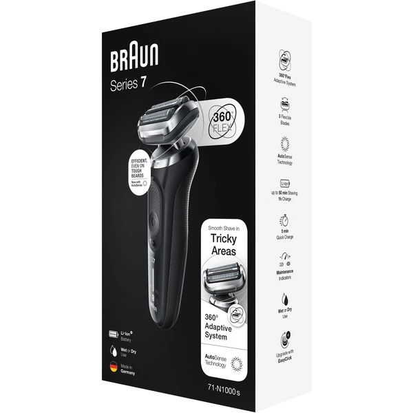 Braun Series 7 71-N1000s, Rasoir (Noir) – Image 5