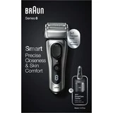 Braun Series 8 8457cc Wet&Dry Rasoir à Grille Tondeuse Noir, Gris (Argent, Rasoir à Grille, SensoFlex, Noir, Gris, Chargement, Batterie, 60 Min) – Image 4