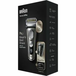 Braun Series 9 Pro 9425s Rasoir à Grille Tondeuse Métallique (Graphite/Argent, Rasoir à Grille, Métallique, Chargement, Batterie, Lithium-Ion (Li-Ion), 60 Min)