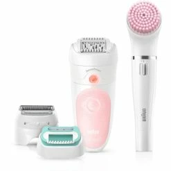 Braun Silk–épil Beautyset 5, Appareil à épiler (Blanc/Rose)