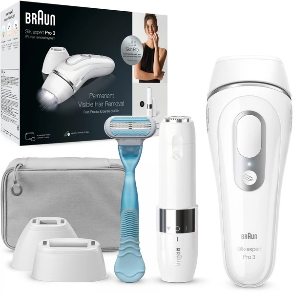 Braun Silk-expert Pro IPL PL3129 Lumière Pulsée Argent, Blanc, Dépilatoire (Blanc/Argent, Argent, Blanc, Lumière Pulsée, Royaume-Uni, NE PAS UTILISER Sur :• Le Cuir Chevelu, Les Sourcils Et Autour Des Yeux. Utiliser L’appareil..., Secteur, Lithium-Ion (Li-Ion)) – Image 2