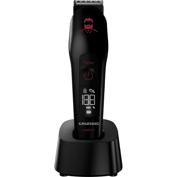 Grundig MGK 9030 Noir, Rouge, Tondeuse (Noir/Rouge, Noir, Rouge, 1 Mm, 2,5 Cm, Barbe, Sourcil, Nez, Batterie, 120 Min)