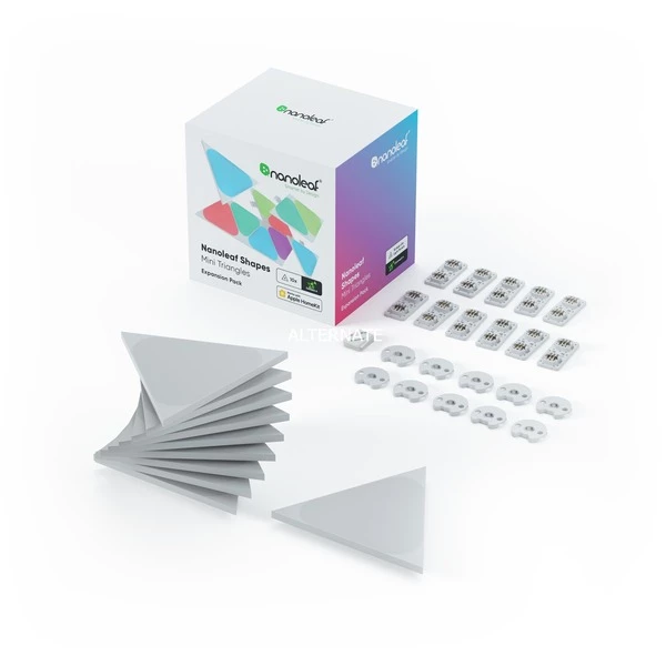Nanoleaf Shapes Triangles Mini Expansion Pack 10 Pack, Lumière LED (1200K - 6500K)