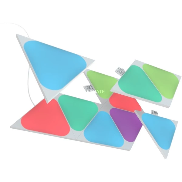 Nanoleaf Shapes Triangles Mini Expansion Pack 10 Pack, Lumière LED (1200K - 6500K) – Image 2