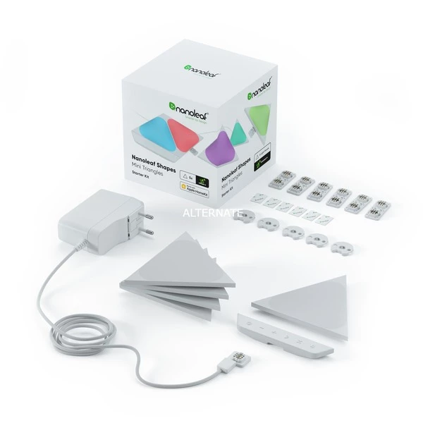 Nanoleaf Shapes Triangles Mini Starter Kit 5 Pack, Lumière LED (1200K - 6500K)