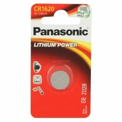 Panasonic CR1620 Batterie à Usage Unique Lithium (Batterie à Usage Unique, Lithium, 3 V, 75 MAh, 16 Mm, 16 Mm)