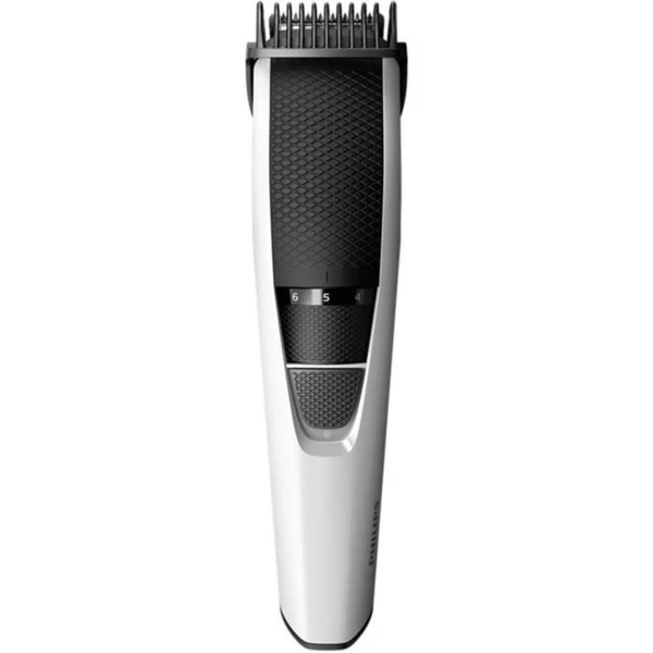 Philips 3000 Series Tondeuse Barbe, Pas De 1 Mm, Tondeuse à Barbe (Blanc/Noir, Pas De 1 Mm, Lavable, Sans Entretien, Aucune Lubrification Nécessaire, Batterie, Noir, Argent) – Image 3