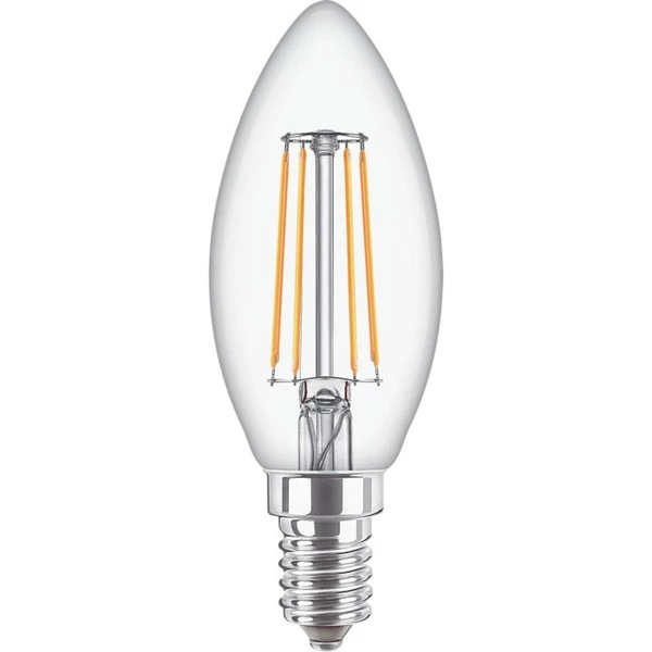 Philips 34726700 Ampoule LED 4,3 W E14 F, Lampe à LED (4,3 W, 40 W, E14, 470 Lm, 15000 H, Blanc Chaud)