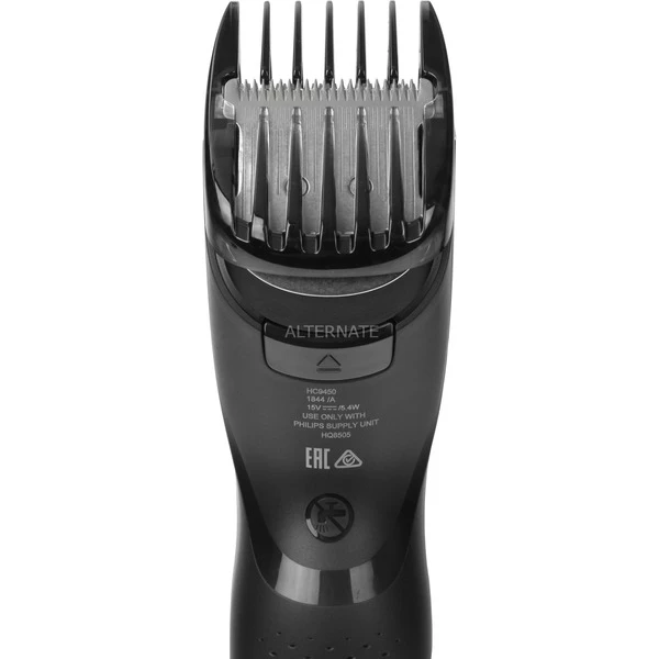 Philips HAIRCLIPPER Series 9000 Tondeuse à Cheveux, Lames En Titane, Sabots Motorisés (Noir/Argent, Lames En Titane, Sabots Motorisés, Noir, 0,5 Mm, 4,2 Cm, 4,1 Cm, Titane, Auto Turbo) – Image 3