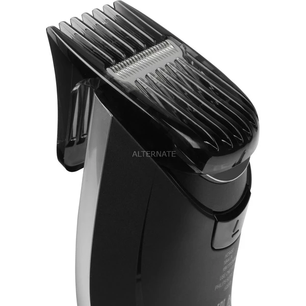 Philips HAIRCLIPPER Series 9000 Tondeuse à Cheveux, Lames En Titane, Sabots Motorisés (Noir/Argent, Lames En Titane, Sabots Motorisés, Noir, 0,5 Mm, 4,2 Cm, 4,1 Cm, Titane, Auto Turbo) – Image 5