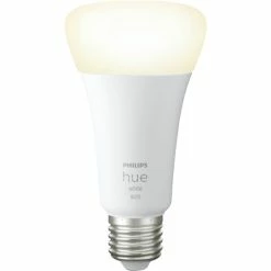 Philips Hue A67 - Ampoule Connectée E27 - 1600, Lampe à LED (Philips Hue White A67 - Ampoule Connectée E27 - 1600, Ampoule Intelligente, Blanc, Bluetooth/Zigbee, LED Intégrée, E27, Blanc Chaud)