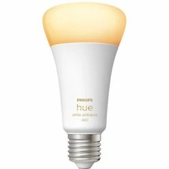 Philips Hue A67 - Ampoule Connectée E27 - 1600, Lampe à LED (Philips Hue White Ambiance A67 - Ampoule Connectée E27 - 1600, Ampoule Intelligente, Blanc, Bluetooth/Zigbee, LED, E27, Lumière Du Jour Froide, Blanc Chaud)