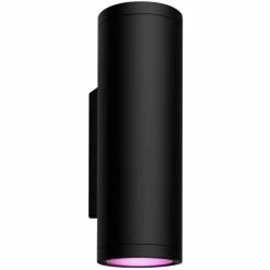 Philips Hue Applique Murale Extérieure Appear, Lumière LED (Noir, Philips Hue White And Color Ambiance Applique Murale Extérieure Appear, Éclairage Mural Extérieur, Noir, LED, Ampoule(s) Non Remplaçable(s), Variable, 2000 K)