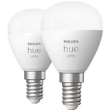 Philips Hue Pack De 2 Sphérique E14, Lampe à LED (Philips Hue White Pack De 2 Sphérique E14, Ampoule Intelligente, Blanc, Bluetooth/Zigbee, LED Intégrée, E14, Lumière Blanche Douce) – Image 6