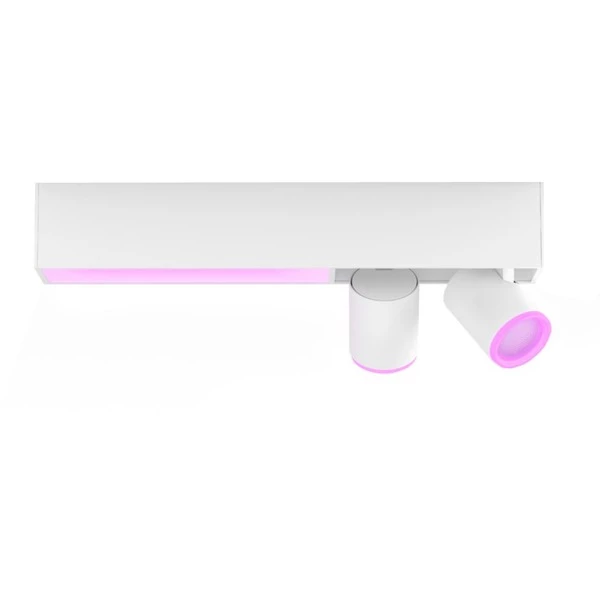 Philips Hue Plafonnier Centris 2 Spots, Lumière LED (Blanc, Philips Hue White And Color Ambiance Plafonnier Centris 2 Spots, Spot D'éclairage Intelligent, Blanc, Bluetooth/Zigbee, LED, Ampoule(s) Non Remplaçable(s), GU10)