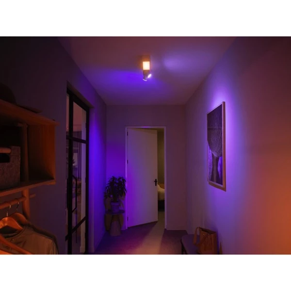 Philips Hue Plafonnier Centris 2 Spots, Lumière LED (Blanc, Philips Hue White And Color Ambiance Plafonnier Centris 2 Spots, Spot D'éclairage Intelligent, Blanc, Bluetooth/Zigbee, LED, Ampoule(s) Non Remplaçable(s), GU10) – Image 5
