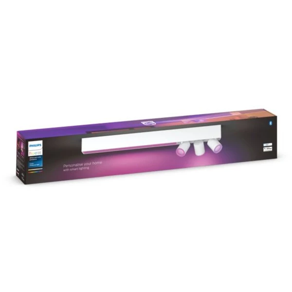 Philips Hue Plafonnier Centris 3 Spots, Lumière LED (Blanc, Philips Hue White And Color Ambiance Plafonnier Centris 3 Spots, Spot D'éclairage Intelligent, Blanc, Bluetooth/Zigbee, LED, Ampoule(s) Non Remplaçable(s), GU10) – Image 4