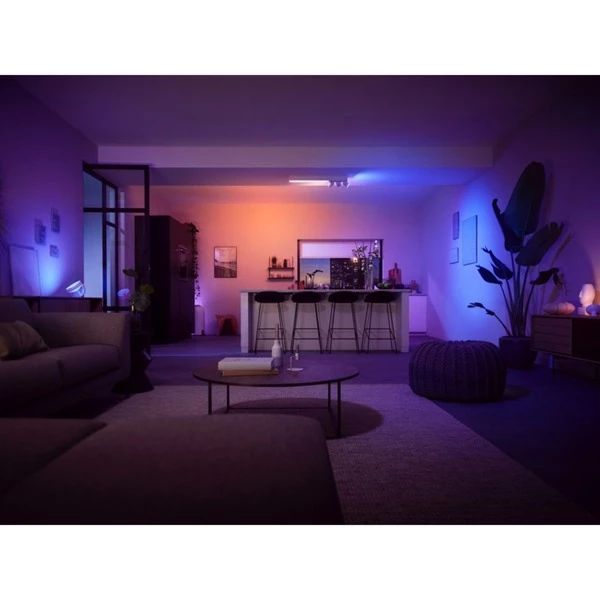 Philips Hue Plafonnier Centris 3 Spots, Lumière LED (Blanc, Philips Hue White And Color Ambiance Plafonnier Centris 3 Spots, Spot D'éclairage Intelligent, Blanc, Bluetooth/Zigbee, LED, Ampoule(s) Non Remplaçable(s), GU10) – Image 5