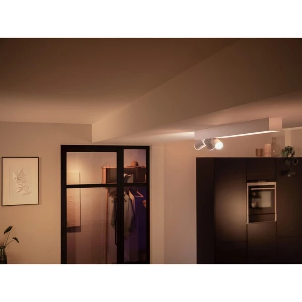 Philips Hue Plafonnier Centris 3 Spots, Lumière LED (Blanc, Philips Hue White And Color Ambiance Plafonnier Centris 3 Spots, Spot D'éclairage Intelligent, Blanc, Bluetooth/Zigbee, LED, Ampoule(s) Non Remplaçable(s), GU10) – Image 6