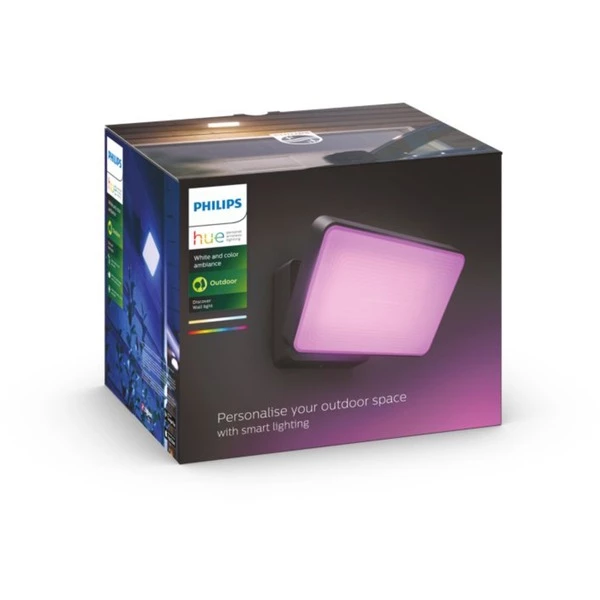 Philips Hue Projecteur Extérieur Discover, Lumière LED (Noir, Philips Hue White And Color Ambiance Projecteur Extérieur Discover, Éclairage Mural Intelligent, Noir, LED, Ampoule(s) Non Remplaçable(s), Blanc, 2000 K) – Image 4
