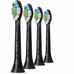 Philips Lot De 4 Têtes De Brosse Standard, Tête Brosse à Dent électrique (Noir, 4 Pièce(s), Noir, Moyen, Série 2 Plaque Defense Série 2 Plaque Defense Série 3 Gum Health DiamondClean DiamondClean..., Normal, Clipsable)