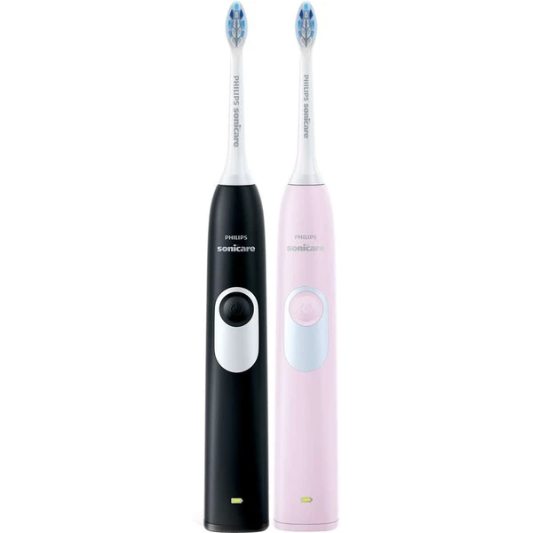 Philips Sonicare 2 Series Gum Health Brosse à Dents électrique, 1 Mode, 2 Manches, Brosse A Dents Electrique (Noir/Rose, 1 Mode, 2 Manches, Adulte, Brosse à Dents à Ultrasons, Soin Quotidien, Soins Des Gencives, 31000 Mouvements Par Minute, Noir, Rose, 2 Min, 30 Sec) – Image 2