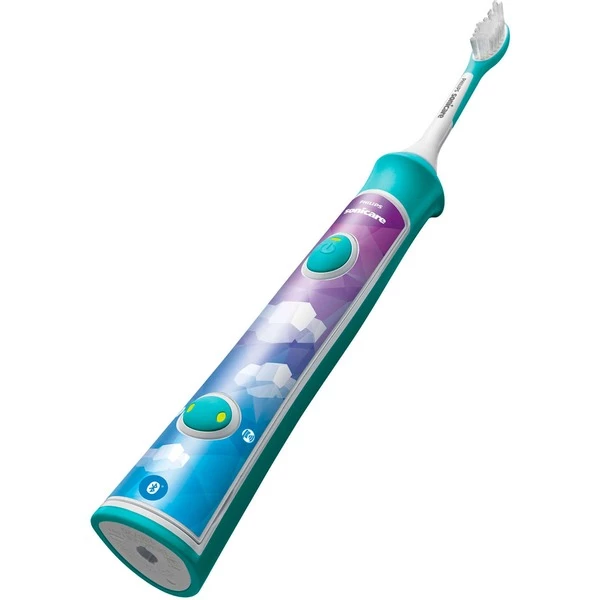 Philips Sonicare For Kids Brosse à Dents électrique, Bluetooth® Intégré, Brosse A Dents Electrique (Turquoise, Bluetooth® Intégré, Enfant, Brosse à Dents à Ultrasons, 62000 Mouvements Par Minute, Bleu, 2 Min, LED) – Image 2