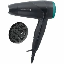 Remington D1500 2000 W Noir, Vert, Sèche-cheveux (Noir/Vert, Noir, Vert, 1,8 M, 2000 W, 220-240 V)