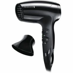 Remington D5000 Sèche-cheveux 1800 W Noir (Noir, Noir, Orifice De Suspension, 1,8 M, 1800 W)