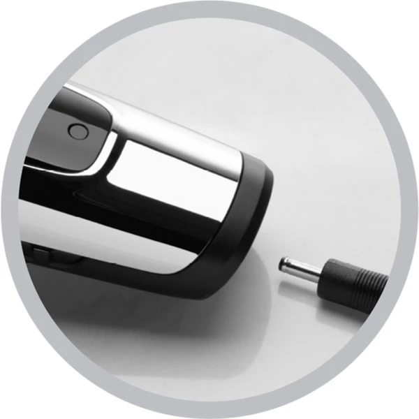 Remington HC450 Tondeuse à Cheveux Noir, Acier Inoxydable (Chrome/Noir, Noir, Acier Inoxydable, Métal, Plastique, Acier Inoxydable, Batterie, 30 Min, Batterie Intégré) – Image 4