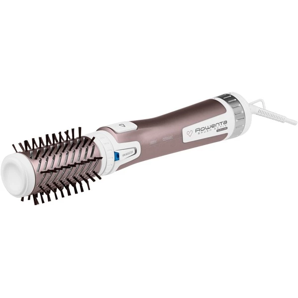 Rowenta Brush Activ Premium Care CF9540 Brosse Soufflante à Air Chaud À Chaleur Aluminium, Métallique, Blanc 1000 W 1,8 M, Brosse à Air Chaud (Blanc/Rose, Brosse Soufflante à Air Chaud, À Chaleur, Cheveux Secs/mouillés, Aluminium, Métallique, Blanc, Orifice De Suspension, 1,8 M)