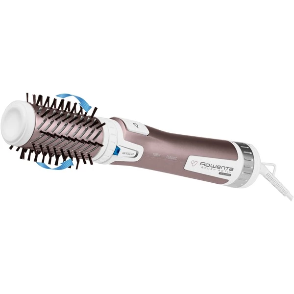 Rowenta Brush Activ Premium Care CF9540 Brosse Soufflante à Air Chaud À Chaleur Aluminium, Métallique, Blanc 1000 W 1,8 M, Brosse à Air Chaud (Blanc/Rose, Brosse Soufflante à Air Chaud, À Chaleur, Cheveux Secs/mouillés, Aluminium, Métallique, Blanc, Orifice De Suspension, 1,8 M) – Image 2