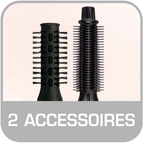 Rowenta Fashion Stylist CF3910CH Brosse Soufflante à Air Chaud À Chaleur Blanc, Brosse à Air Chaud (Blanc/Or, Brosse Soufflante à Air Chaud, À Chaleur, Blanc, Secteur, 2,1 Cm, 2,5 Cm) – Image 5