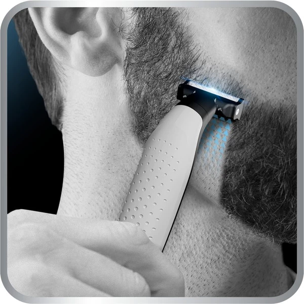 Rowenta Forever Sharp TN6000 Mouillé & Sec Noir, Argent, Tondeuse à Barbe (Noir/Argent, Lavable, Batterie, Lame Auto-aiguisable, Noir, Argent) – Image 4
